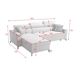 Narożnik Arco I Maxi z Velvet, Mono 234 + Ecoskóra: styl, funkcjonalność i komfort w jednym Narożnik Arco I Maxi z Velvet, Mono 234 + Ecoskóra: styl, funkcjonalność i komfort w jednym