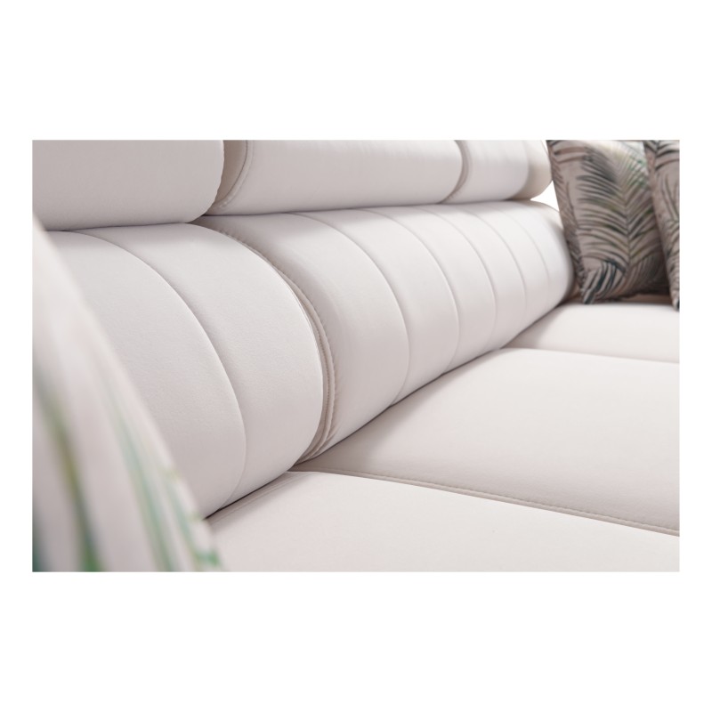 Narożnik Arco I maxi z funkcją spania, regulowane zagłówki tkanina Mono 241