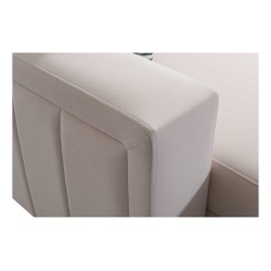 Narożnik Arco I maxi z funkcją spania, regulowane zagłówki tkanina Sawana 14 + Ecoskóra