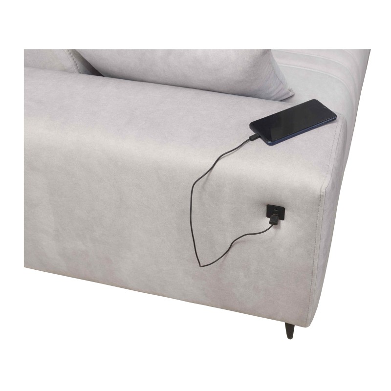 Elegant Verona I Corner Sofa with Sleeping Function - Velvet, Vena 14 | Your Perfect Furniture Elegant Verona I Corner Sofa with Sleeping Function - Velvet, Vena 14 | Your Perfect Furniture