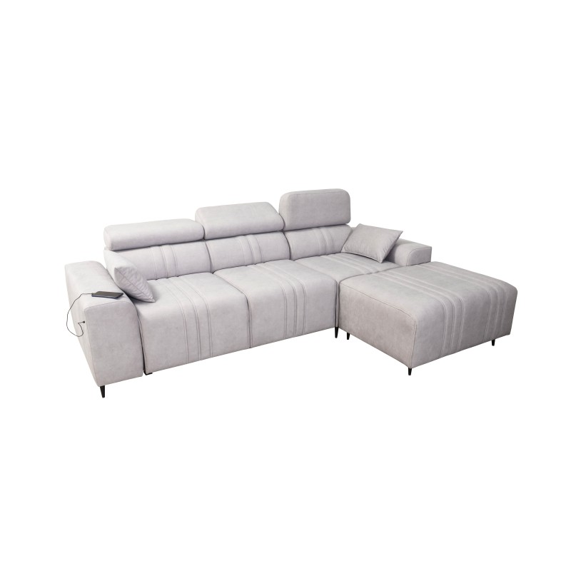 Elegant Verona I Corner Sofa with Sleeping Function - Velvet, Vena 14 | Your Perfect Furniture Elegant Verona I Corner Sofa with Sleeping Function - Velvet, Vena 14 | Your Perfect Furniture