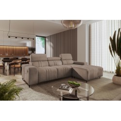 Elegancki Narożnik Verona I z funkcją spania - Welur, Vena 14 | Twój idealny mebel