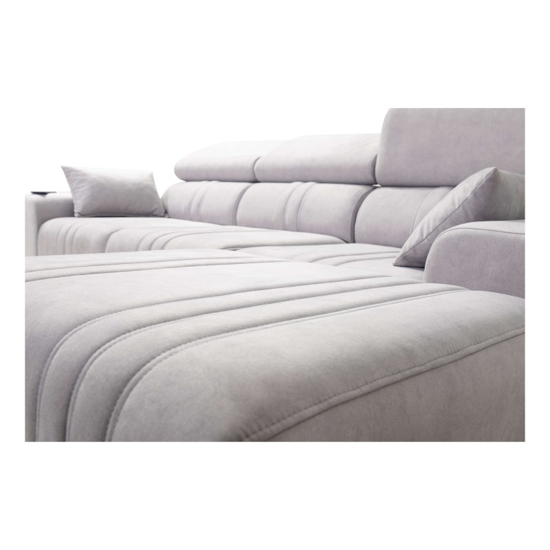 Elegant Verona I Corner Sofa with Sleeping Function - Velvet, Vena 13 | Your Perfect Furniture Elegant Verona I Corner Sofa with Sleeping Function - Velvet, Vena 13 | Your Perfect Furniture