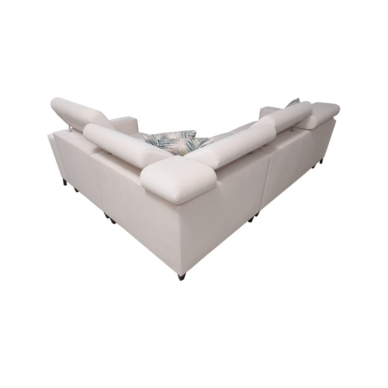 Narożnik Arco II z funkcją spania, regulowane zagłówki tkanina Sawana 72