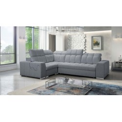 Narożnik Prisma II z funkcją spania w tkaninie Velvet | Pet friendly, Terra 92 | Twoje idealne miejsce do relaksu