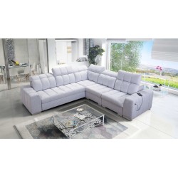 Prisma III corner sofa with sleeping function and USB port – comfort and style in one piece of furniture Prisma III corner sofa with sleeping function and USB port – comfort and style in one piece of furniture