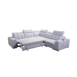 Prisma III corner sofa with sleeping function and USB port – comfort and style in one piece of furniture Prisma III corner sofa with sleeping function and USB port – comfort and style in one piece of furniture
