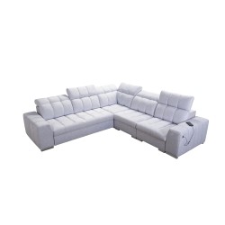 Prisma III corner sofa with sleeping function and USB port – comfort and style in one piece of furniture Prisma III corner sofa with sleeping function and USB port – comfort and style in one piece of furniture