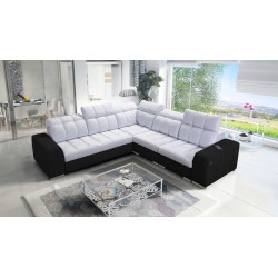 Prisma III corner sofa with sleeping function and USB port – comfort and style in one piece of furniture