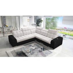 Prisma III corner sofa with sleeping function and USB port – comfort and style in one piece of furniture Prisma III corner sofa with sleeping function and USB port – comfort and style in one piece of furniture