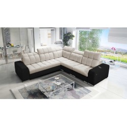 Prisma III corner sofa with sleeping function and USB port – comfort and style in one piece of furniture Prisma III corner sofa with sleeping function and USB port – comfort and style in one piece of furniture