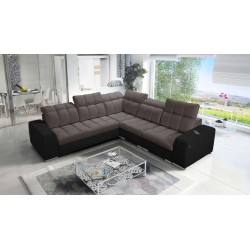 Prisma III corner sofa with sleeping function and USB port – comfort and style in one piece of furniture Prisma III corner sofa with sleeping function and USB port – comfort and style in one piece of furniture