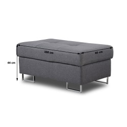 Pufa Annabelle tapicerowana - elegancja i komfort