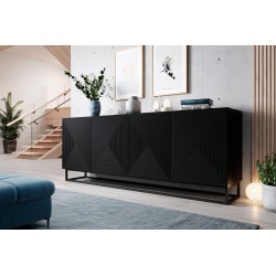 Komoda Asha 200 cm - czarny mat Komoda Asha 200 cm - czarny mat
