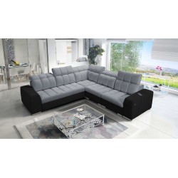 Prisma III corner sofa with sleeping function and USB port – comfort and style in one piece of furniture