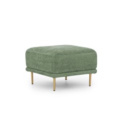 Tapicerowana pufa Nicole na metalowych nogach