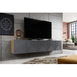 Szafka RTV Asha 200 cm - nowoczesny design i funkcjonalność Szafka RTV Asha 200 cm - nowoczesny design i funkcjonalność