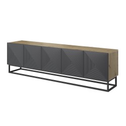 Szafka RTV Asha 200 cm - nowoczesny design i funkcjonalność