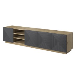 Szafka RTV Asha 200 cm - nowoczesny design i funkcjonalność