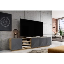 Szafka RTV Asha 200 cm - nowoczesny design i funkcjonalność