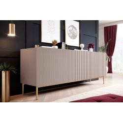 Komoda Nicole 200 cm na metalowych nogach - antyczny róż / złote nóżki - Limitowana oferta Komoda Nicole 200 cm na metalowych nogach - antyczny róż / złote nóżki - Limitowana oferta