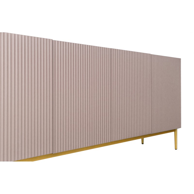 Komoda Nicole 200 cm na metalowych nogach - antyczny róż / złote nóżki - Limitowana oferta Komoda Nicole 200 cm na metalowych nogach - antyczny róż / złote nóżki - Limitowana oferta