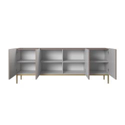 Komoda Nicole 200 cm na metalowych nogach - antyczny róż / złote nóżki - Limitowana oferta Komoda Nicole 200 cm na metalowych nogach - antyczny róż / złote nóżki - Limitowana oferta