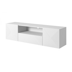Szafka RTV Asha 167 cm - biały mat, minimalistyczny design