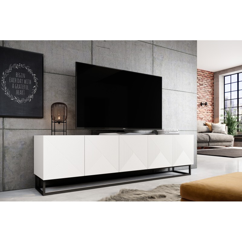 Szafka RTV Asha 200 cm - nowoczesny design i funkcjonalność Szafka RTV Asha 200 cm - nowoczesny design i funkcjonalność