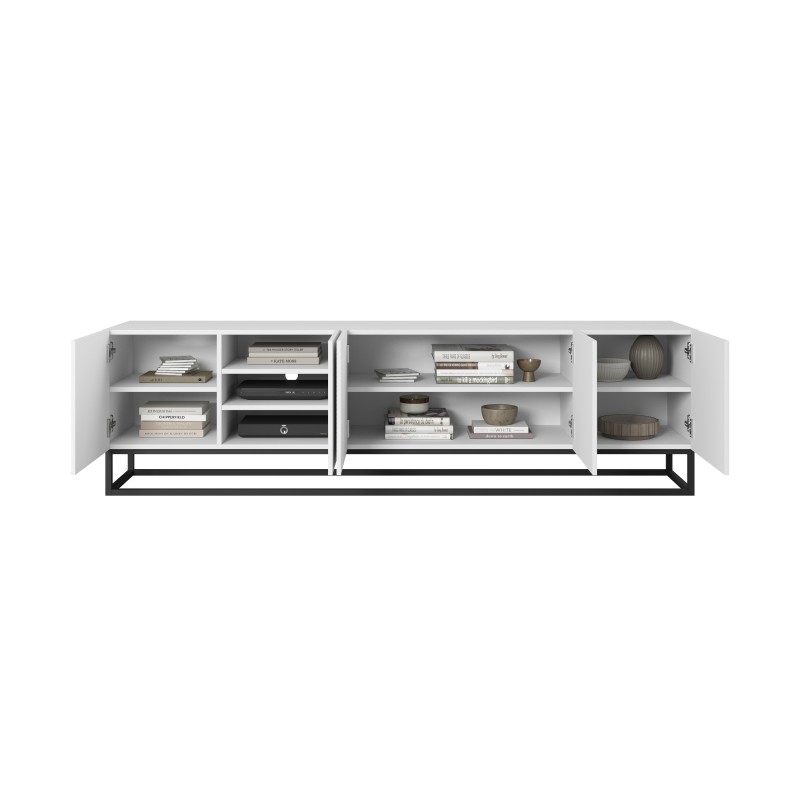 Szafka RTV Asha 200 cm - nowoczesny design i funkcjonalność Szafka RTV Asha 200 cm - nowoczesny design i funkcjonalność