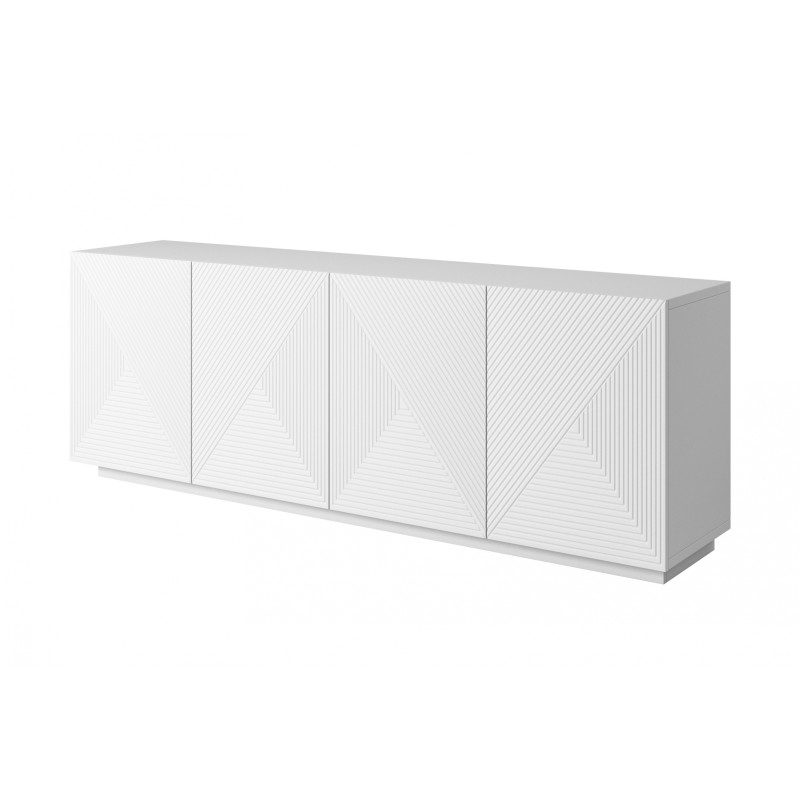 Komoda Asha 200 cm - biały mat, nowoczesny design