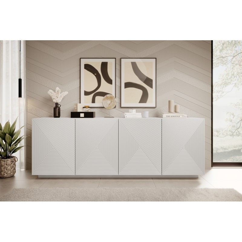 Komoda Asha 200 cm - biały mat Komoda Asha 200 cm - biały mat