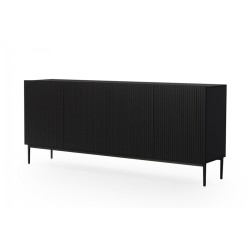 Komoda Nicole 200 cm w czarnym macie - elegancja i styl