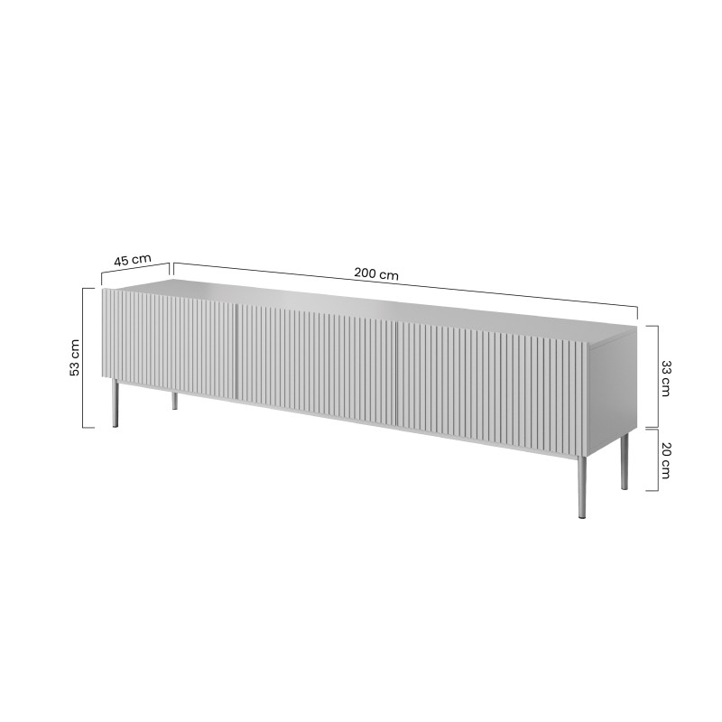Szafka RTV Nicole 200 cm - Antyczny róż, Limitowana oferta Szafka RTV Nicole 200 cm - Antyczny róż, Limitowana oferta