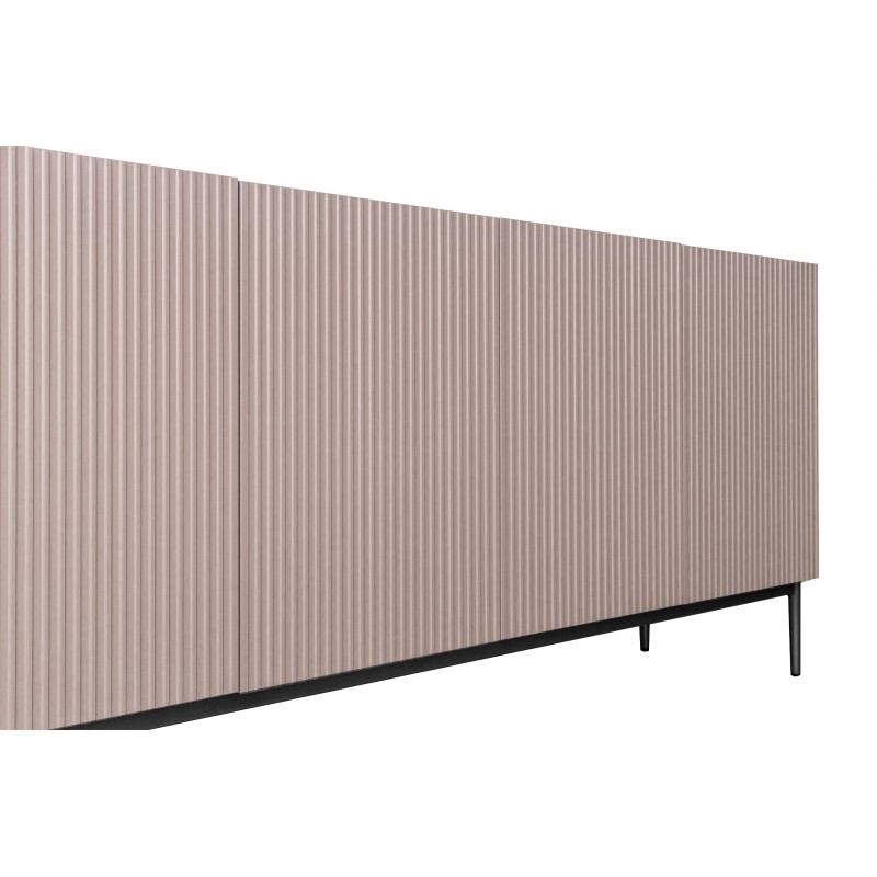 Komoda Nicole 200 cm z metalowymi nogami - antyczny róż / czarne nóżki - Limitowana oferta Komoda Nicole 200 cm z metalowymi nogami - antyczny róż / czarne nóżki - Limitowana oferta