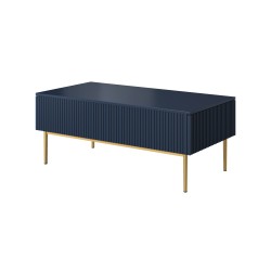 Stolik kawowy Nicole - granat/złote nóżki, limitowana oferta