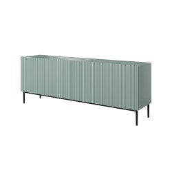 Komoda Nicole 200 cm - Glamour w szałwiowej odsłonie