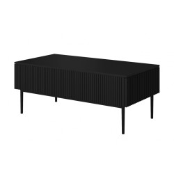 Stolik kawowy Nicole 120 cm - czarny mat, metalowe nogi