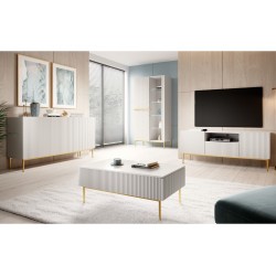 Komoda Nicole 150 cm - biały mat / złote nóżki Komoda Nicole 150 cm - biały mat / złote nóżki