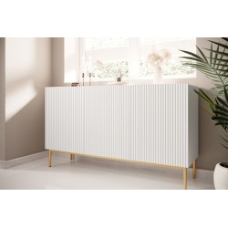Komoda Nicole 150 cm - biały mat / złote nóżki Komoda Nicole 150 cm - biały mat / złote nóżki