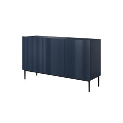 Komoda Nicole 150 cm - granatowa, trzydrzwiowa