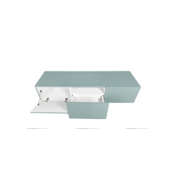 Szafka RTV wisząca Nicole 150 cm z szufladą - szałwia - Limitowana oferta Szafka RTV wisząca Nicole 150 cm z szufladą - szałwia - Limitowana oferta