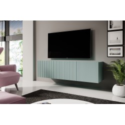 Szafka RTV wisząca Nicole 150 cm z szufladą - szałwia - Limitowana oferta Szafka RTV wisząca Nicole 150 cm z szufladą - szałwia - Limitowana oferta