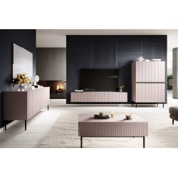 Szafka RTV Nicole 200 cm wisząca z szufladą - antyczny róż - Limitowana oferta Szafka RTV Nicole 200 cm wisząca z szufladą - antyczny róż - Limitowana oferta