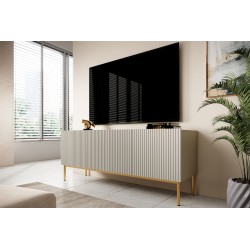 Szafka RTV Nicole 150 cm - kaszmir / złote nóżki Szafka RTV Nicole 150 cm - kaszmir / złote nóżki