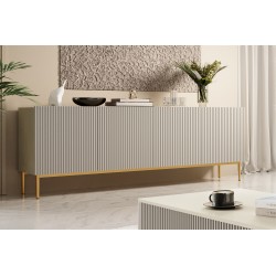 Komoda Nicole 200 cm - kaszmir / złote nóżki Komoda Nicole 200 cm - kaszmir / złote nóżki