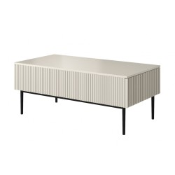Stolik kawowy Nicole 120 cm - kaszmir / czarne nóżki