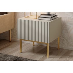 Zestaw szafek nocnych Nicole 46 cm - kaszmir / złote nóżki Zestaw szafek nocnych Nicole 46 cm - kaszmir / złote nóżki