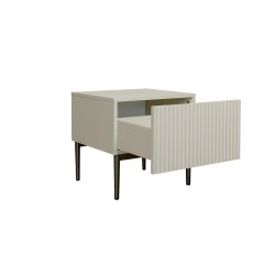 Zestaw szafek nocnych Nicole 46 cm - kaszmir / czarne nóżki Zestaw szafek nocnych Nicole 46 cm - kaszmir / czarne nóżki