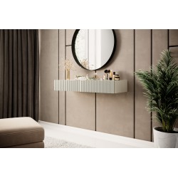 Biurko wiszące Nicole 100 cm z szufladami - kaszmir